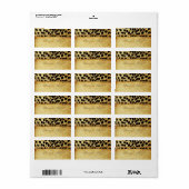 PixDezines ビンテージサファリ/チーター ラベル (フルシート)