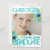 PixDezines ピオカの卒業, DIY 背景 招待状 (正面)