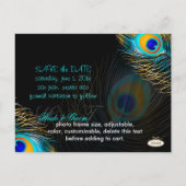 PixDezines ピカデジ 孔雀/DIY イベント+背景色 案内ポストカード (裏面)