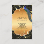 PixDezines ピクシーデザインの DIY 背景/フィリグリー スワール 名刺 (裏面)