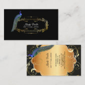 PixDezines ピクシーデザインの DIY 背景/フィリグリー スワール 名刺 (正面/裏面)