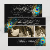 PixDezines ピクシーデザインズのペアの結婚式の写真ありがとうございます ポストカード (正面/裏面)