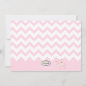 PixDezines ピンクのヒポポタマス+シェブロン/手作りカラー+イベント 案内状 (裏面)