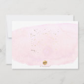 PixDezines ピンクの水彩画 あなたは私の... ブライズメイド 招待状 (裏面)