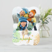 PixDezines ピンコーン/ゴールド/グリーン/ホリデーカード シーズンカード (スタンド正面)