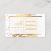 PixDezines フェイクゴールドパインコーン/DIY 背景 名刺 (裏面)