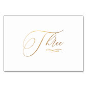 PixDezines フェイクゴールド ロマンチック カリグラフィー 3 テーブルナンバー (裏面)