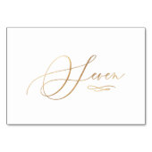 PixDezines フェイクゴールド ロマンチック カリグラフィー 7 テーブルナンバー (裏面)