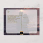 PixDezines フェイクゴールド Save the Date/ハート 案内ポストカード (裏面)