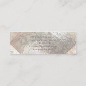 PixDezines フェイクシルバーフォイルタイル スキニー名刺 (裏面)