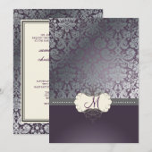 PixDezines フェイクシルバー/DIY 背景/レモン 招待状 (正面/裏面)