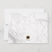 PixDezines フェイク ローズゴールド あなたは私のメイドオブオナー 招待状 (裏面)