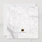 PixDezines フェイク ローズゴールド あなた 後見人 招待状 (裏面)