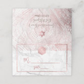 PixDezines フェイク ローズゴールド ツリー リング + 大理石 プレイスカード (外部開封)