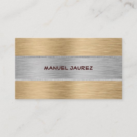 PixDezines フェイク brushe金属/diyフォント+カラー 名刺 (正面)