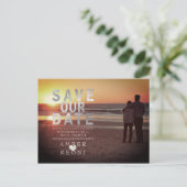 PixDezines フェイク Silver日付を保存 案内ポストカード (スタンド正面)