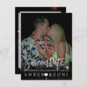 PixDezines フェイク silver/救date/DIYカラー 案内ポストカード (正面/裏面)