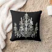 PixDezines フェイク silver/chandeliers/DIY背景 クッション (ブランケット)