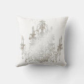 PixDezines フェイク silver/chandeliers/DIY背景 クッション (裏面)