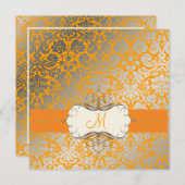 PixDezines フェイク SILVER DESIRE/DIY背景/レモン 招待状 (正面/裏面)