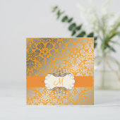 PixDezines フェイク SILVER DESIRE/DIY背景/レモン 招待状 (スタンド正面)