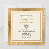 PixDezines フェイク SILVER DESIRE/DIY背景/レモン 招待状 (裏面)