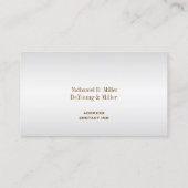 PixDezines フェイク silver/DIYフォント+カラー 名刺 (裏面)