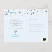 PixDezines フェイク Silver Stars/誕生発表 案内ポストカード (裏面)