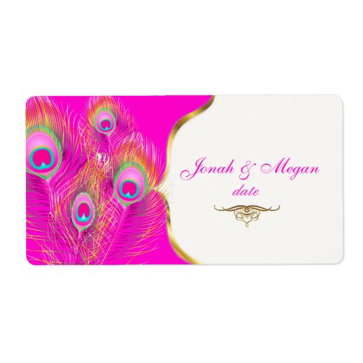 PixDezines フェリーナ, Pzazz 孔雀 ラベル (正面)