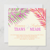 PixDezines フラパーム/DIY 背景色+フォント 招待状 (裏面)