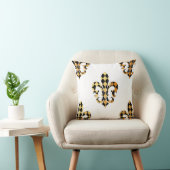 PixDezines フルール・ド・リス/ゴールド/ブラック/DIY背景 クッション (椅子)