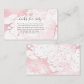 PixDezines ブックリクエスト, ブラッシュ マーブル+ハーツ エンクロー プレイスカード (正面/裏面)