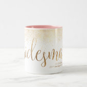 PixDezines ブライズメイド / 偽のゴールドコンフェッティ ツートーンマグカップ (中央)
