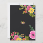 PixDezines ブライダルシャワースプリングフラワーデザイン 招待状 (裏面)