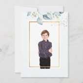 PixDezines ブルーガム ユーカリ 誕生記念日・洗礼式 招待状 (裏面)