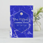 PixDezines ブルーラピス バー ミツバ祭 招待状 (スタンド正面)