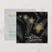 PixDezines プルメリア ハワイ諸島 / DIY カラー 招待状 (正面/裏面)