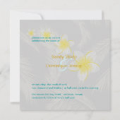 PixDezines プルメリア ハワイ諸島 / DIY カラー 招待状 (裏面)