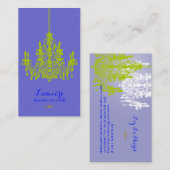 PixDezines ペリドグリーンのシャンデリア / DIY カラー 名刺 (正面/裏面)