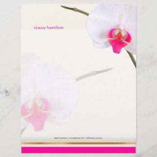 PixDezines ホワイトオーキッド2 | 理想の花嫁 レターヘッド