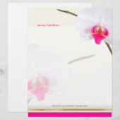 PixDezines ホワイトオーキッド2 | 理想の花嫁 レターヘッド (正面/裏面)