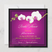 PixDezines ホワイトオーキッド / DIY イベント 招待状 (裏面)