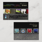 PixDezines ポートフォリオ写真テンプレート/DIY カラー 名刺 (正面/裏面)