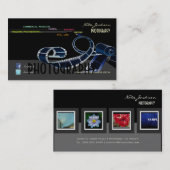 PixDezines ポートフォリオ写真テンプレート/DIY カラー 名刺 (正面/裏面)