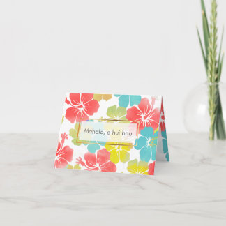 PixDezines マハロ、オ フイ ホウ/ハイビスカス サンキューカード