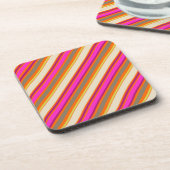 PixDezines マルブ ストライプ / DIY 背景色 コースター (左側)