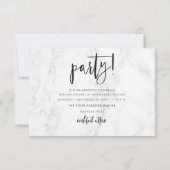 PixDezines マーブル バー ミツバ祭 ✡ 祝賀会 出欠カード (裏面)