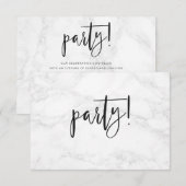 PixDezines マーブル バー ミツバ祭 ✡ 祝賀会 出欠カード (正面/裏面)