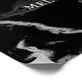 PixDezines マーブル+フェイクゴールド ウェルカムエンゲージメント ポスター (角)