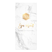 PixDezines マーブル/偽金 ハニカムスパメニュー ラックカード (裏面)